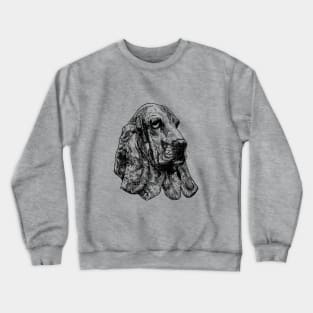 Basset hound dog drawing Crewneck Sweatshirt